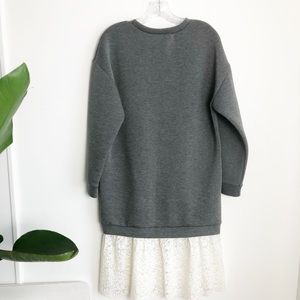 Zara Sweatshirt & Lace Dress